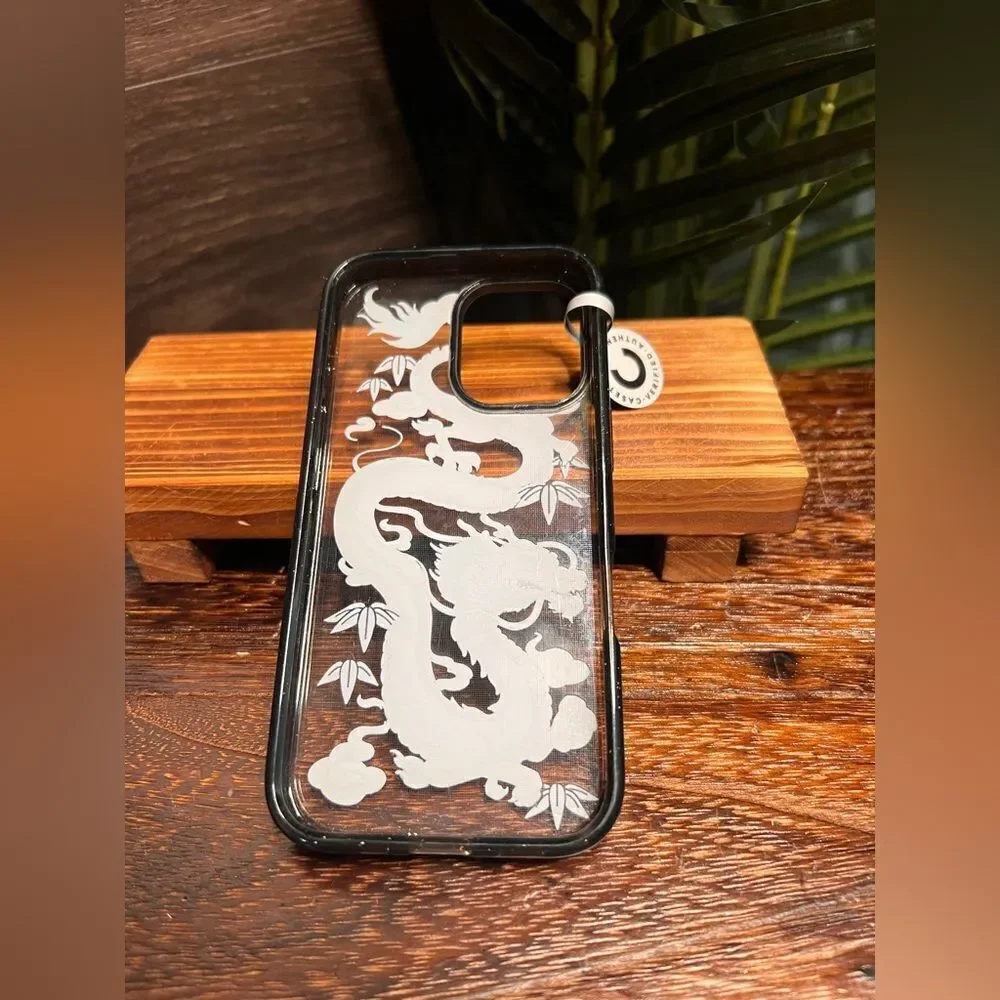Casetify Dragon Year Impact Design Case for Apple iPhone 16, Clear/Black. New!.